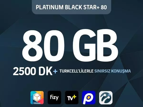 Platinum Black Star+ 80 Paketi