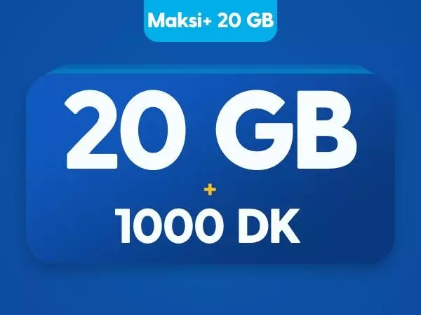 Maksi+ 20 GB Paketi