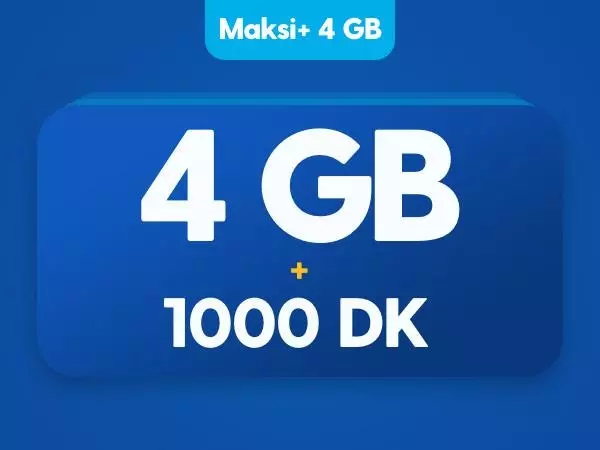 Maksi+ 4 GB Paketi