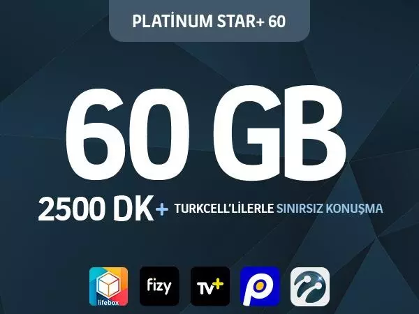 Platinum Star+ 60 GB Paketi