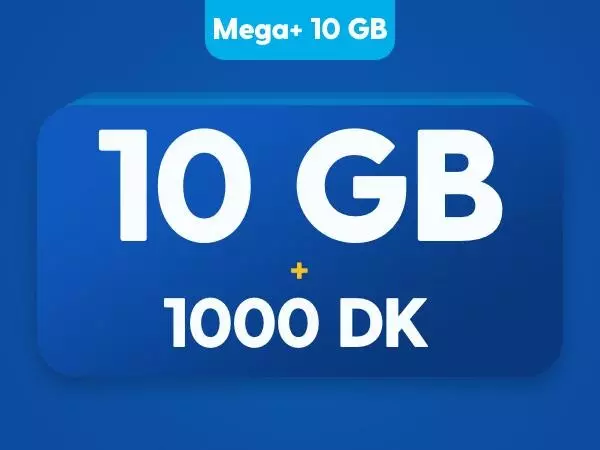 Mega+ 10 GB