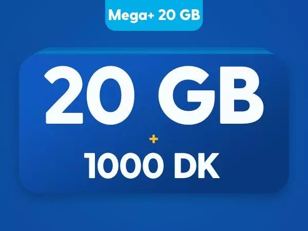 Mega+ 20 GB